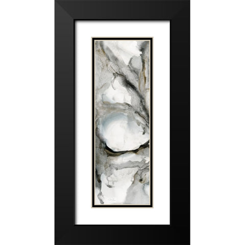 Marble Motion I Black Modern Wood Framed Art Print with Double Matting by Chang, Stella