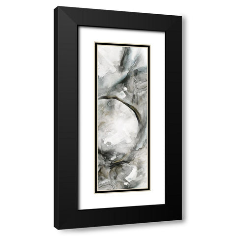Marble Motion II Black Modern Wood Framed Art Print with Double Matting by Chang, Stella