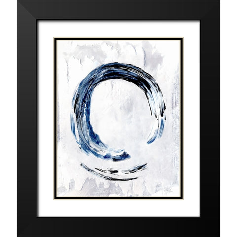 Moonglade II Black Modern Wood Framed Art Print with Double Matting by Chang, Stella