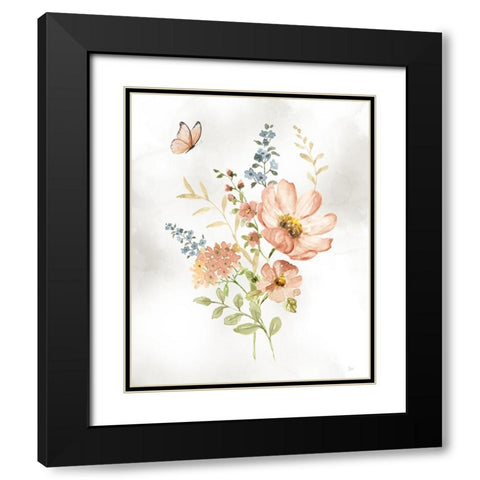 Summer Arrangement I Black Modern Wood Framed Art Print with Double Matting by Nan