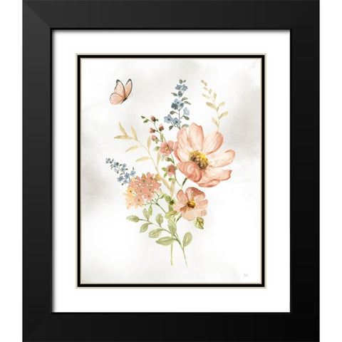 Summer Arrangement I Black Modern Wood Framed Art Print with Double Matting by Nan