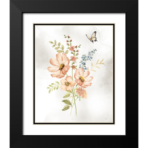 Summer Arrangement II Black Modern Wood Framed Art Print with Double Matting by Nan