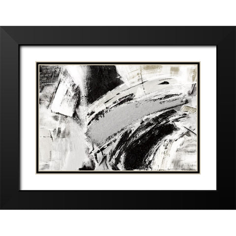 Black Mykonos Black Modern Wood Framed Art Print with Double Matting by Shapiro, Judith