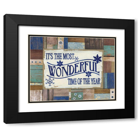 Most Wonderful Time Black Modern Wood Framed Art Print with Double Matting by Tava, Janet