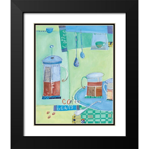 Kitchen Collage IV Black Modern Wood Framed Art Print with Double Matting by Pope, Kate and Elizabeth