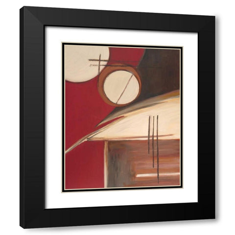 Circa Design II Black Modern Wood Framed Art Print with Double Matting by Alldredge, Joy
