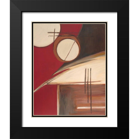 Circa Design II Black Modern Wood Framed Art Print with Double Matting by Alldredge, Joy