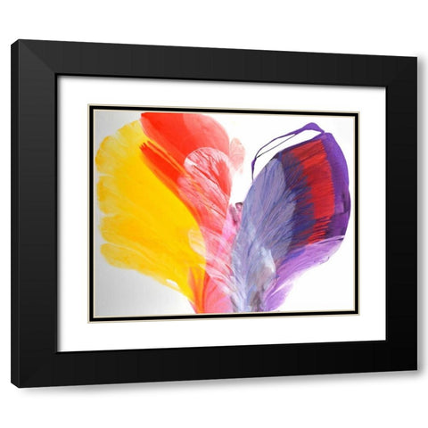 The Beginning Black Modern Wood Framed Art Print with Double Matting by Segrest, Jane