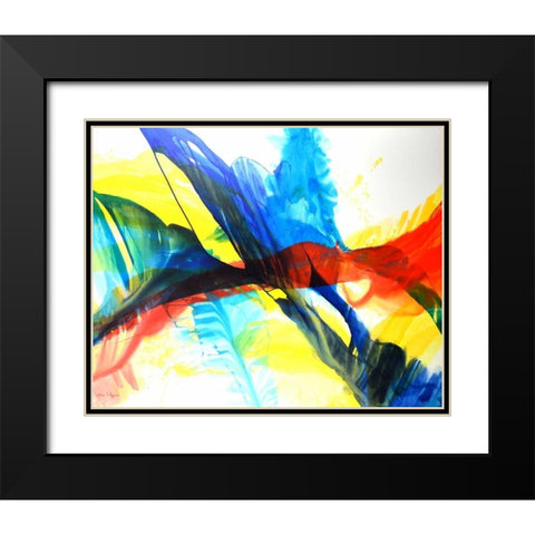 Sailing Away Black Modern Wood Framed Art Print with Double Matting by Segrest, Jane