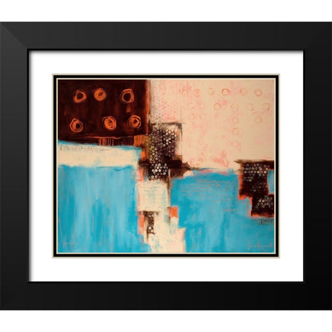 Need A Stamp Black Modern Wood Framed Art Print with Double Matting by Segrest, Jane