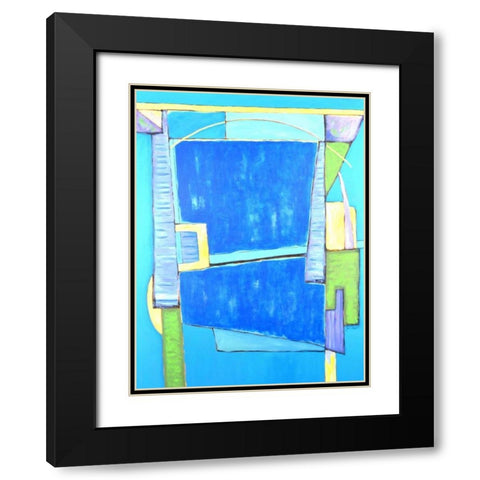 Land Plan - Winter Black Modern Wood Framed Art Print with Double Matting by Segrest, Jane