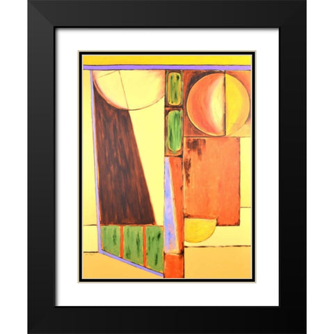 Land Plan - Fall Black Modern Wood Framed Art Print with Double Matting by Segrest, Jane