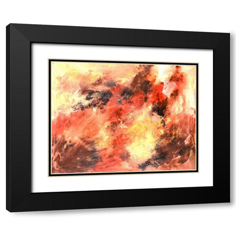 Autumn Bliss Black Modern Wood Framed Art Print with Double Matting by Segrest, Jane