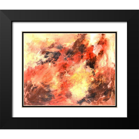 Autumn Bliss Black Modern Wood Framed Art Print with Double Matting by Segrest, Jane