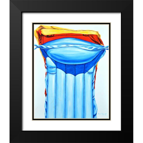 Peak-A-Boo Black Modern Wood Framed Art Print with Double Matting by Segrest, Jane