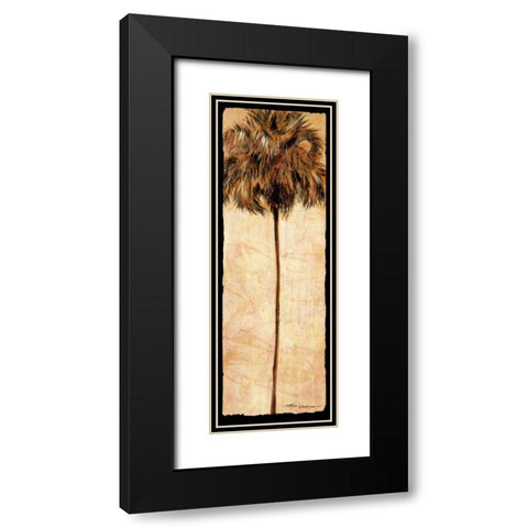 South Beach Black Modern Wood Framed Art Print with Double Matting by James, Mary Anne