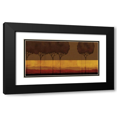 Autumn Silhouettes I Black Modern Wood Framed Art Print with Double Matting by Venter, Tandi