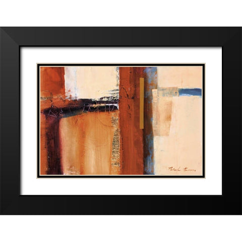 African Jewels II Black Modern Wood Framed Art Print with Double Matting by Barnes, Natasha