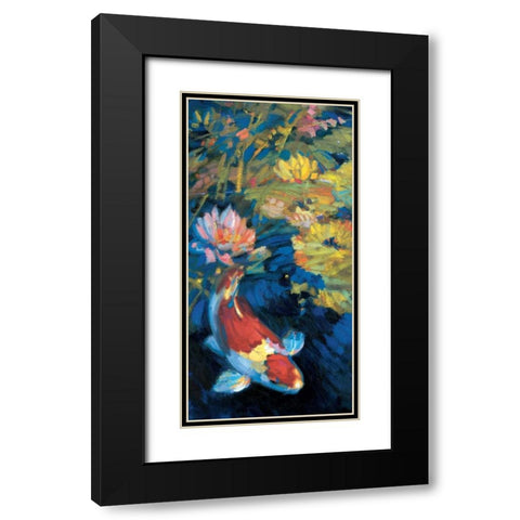 Asian Serenity I Black Modern Wood Framed Art Print with Double Matting by Ostlund, Leif