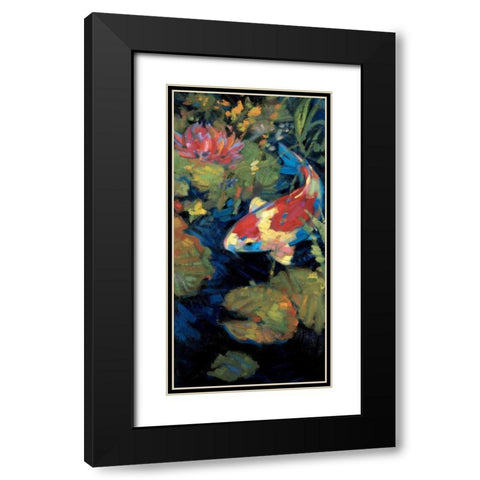 Asian Serenity II Black Modern Wood Framed Art Print with Double Matting by Ostlund, Leif