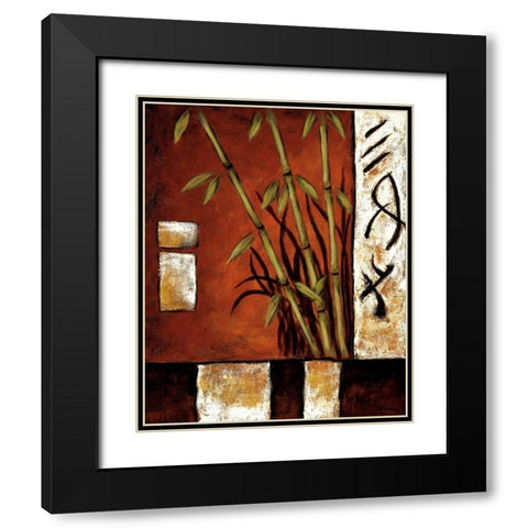 Russet Silhouette I Black Modern Wood Framed Art Print with Double Matting by Sewell, Krista