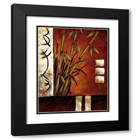 Russet Silhouette II Black Modern Wood Framed Art Print with Double Matting by Sewell, Krista