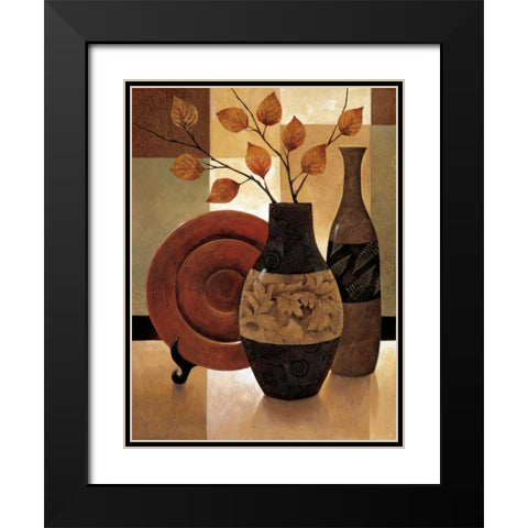 Natures Patchwork I Black Modern Wood Framed Art Print with Double Matting by Mallett, Keith