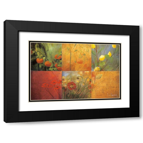 Citrus Garden Black Modern Wood Framed Art Print with Double Matting by Li-Leger, Don