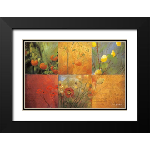 Citrus Garden Black Modern Wood Framed Art Print with Double Matting by Li-Leger, Don