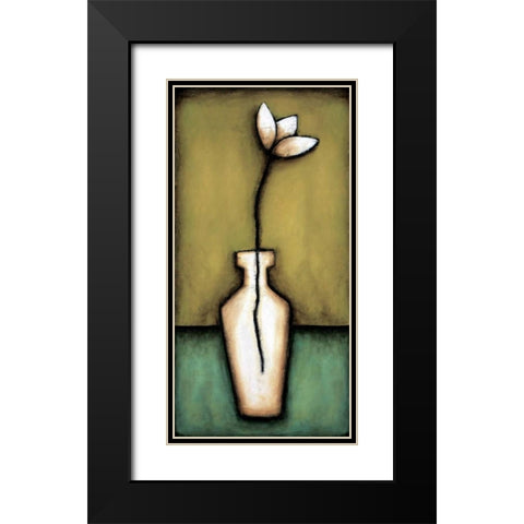 Water Blossoms II Black Modern Wood Framed Art Print with Double Matting by Eve