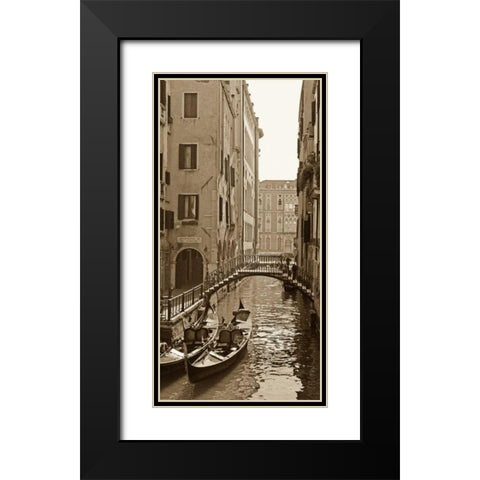 Venice Reflections Black Modern Wood Framed Art Print with Double Matting by Maihara/Watt, Jeff/Boyce