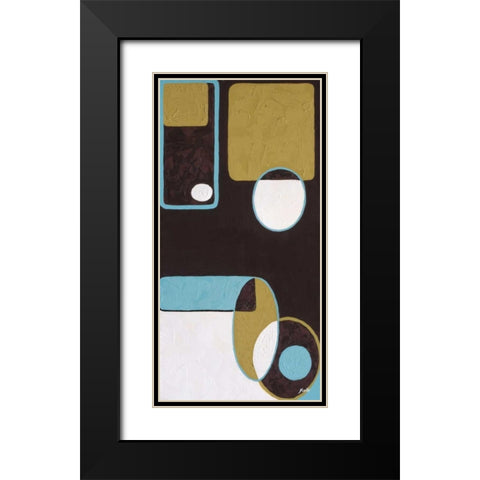 Effervescence II Black Modern Wood Framed Art Print with Double Matting by St. Amant, Yvette
