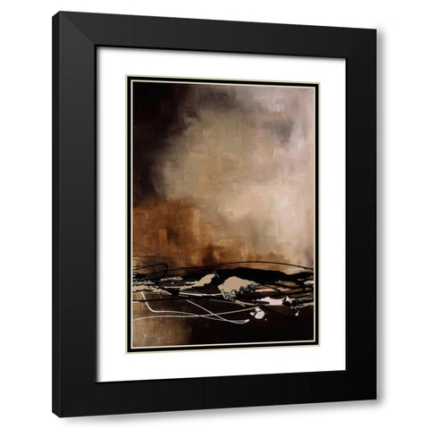 Tobacco and Chocolate II Black Modern Wood Framed Art Print with Double Matting by Maitland, Laurie