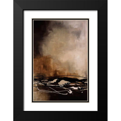 Tobacco and Chocolate II Black Modern Wood Framed Art Print with Double Matting by Maitland, Laurie
