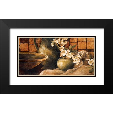 Tiled Still Life I Black Modern Wood Framed Art Print with Double Matting by Thompson, Linda