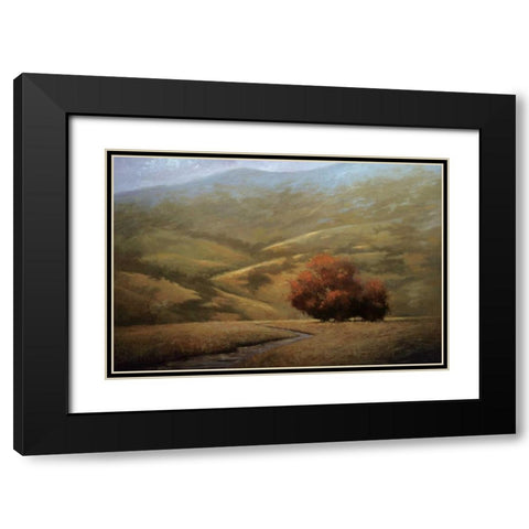 Dwindling Fall Black Modern Wood Framed Art Print with Double Matting by Winegar, Simon