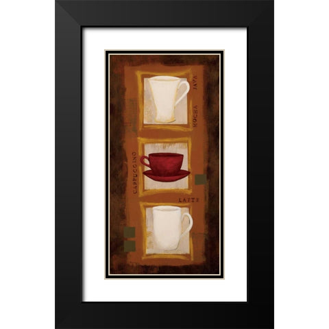 Cafe Jazz Black Modern Wood Framed Art Print with Double Matting by Vindedzis, Rita