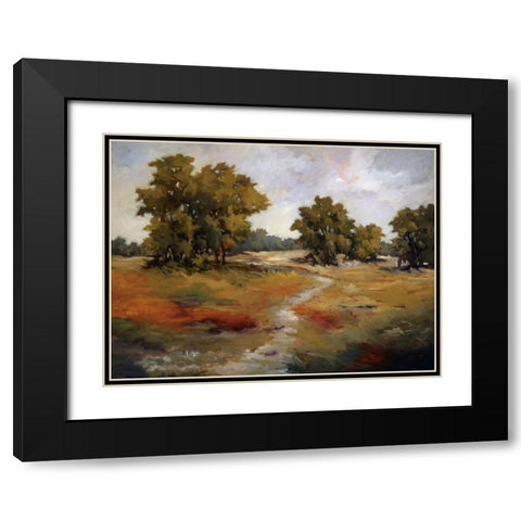 Peaceful Retreat II Black Modern Wood Framed Art Print with Double Matting by Baynes, Maija