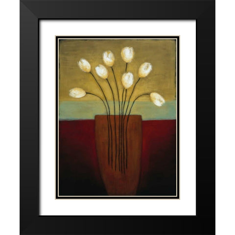 Tulips Aplenty I Black Modern Wood Framed Art Print with Double Matting by Eve