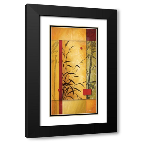 Garden Dance II Black Modern Wood Framed Art Print with Double Matting by Li-Leger, Don