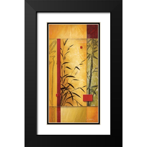 Garden Dance II Black Modern Wood Framed Art Print with Double Matting by Li-Leger, Don