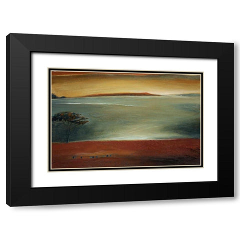 Morning Light Black Modern Wood Framed Art Print with Double Matting by Salemink-Roos, Ursula