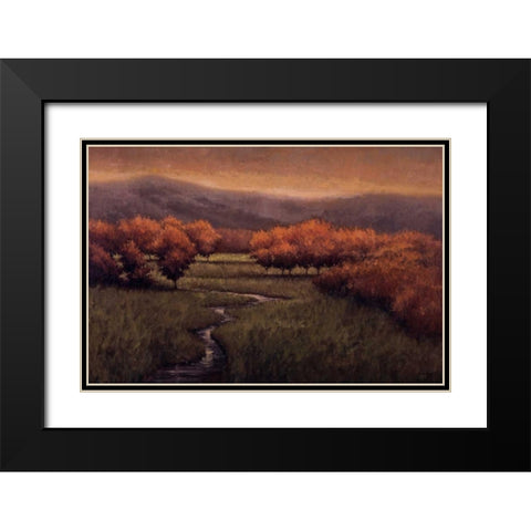 Morning Fescue Black Modern Wood Framed Art Print with Double Matting by Winegar, Simon