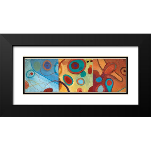 String Theory II Black Modern Wood Framed Art Print with Double Matting by Li-Leger, Don