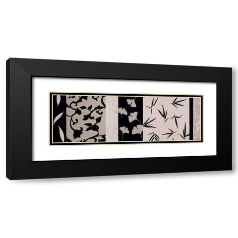 Pattern Play I Black Modern Wood Framed Art Print with Double Matting by Vindedzis, Rita