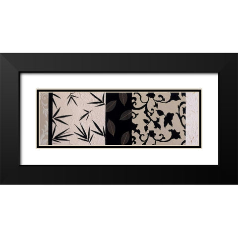 Pattern Play II Black Modern Wood Framed Art Print with Double Matting by Vindedzis, Rita