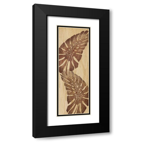 Tiki Grove I Black Modern Wood Framed Art Print with Double Matting by Ahava