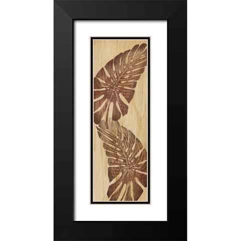 Tiki Grove I Black Modern Wood Framed Art Print with Double Matting by Ahava
