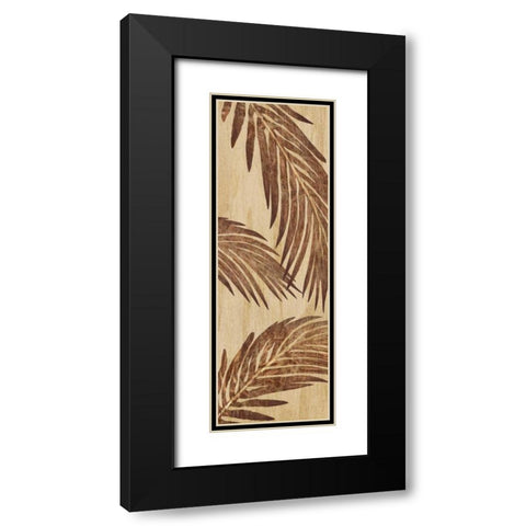 Tiki Grove II Black Modern Wood Framed Art Print with Double Matting by Ahava