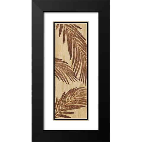 Tiki Grove II Black Modern Wood Framed Art Print with Double Matting by Ahava